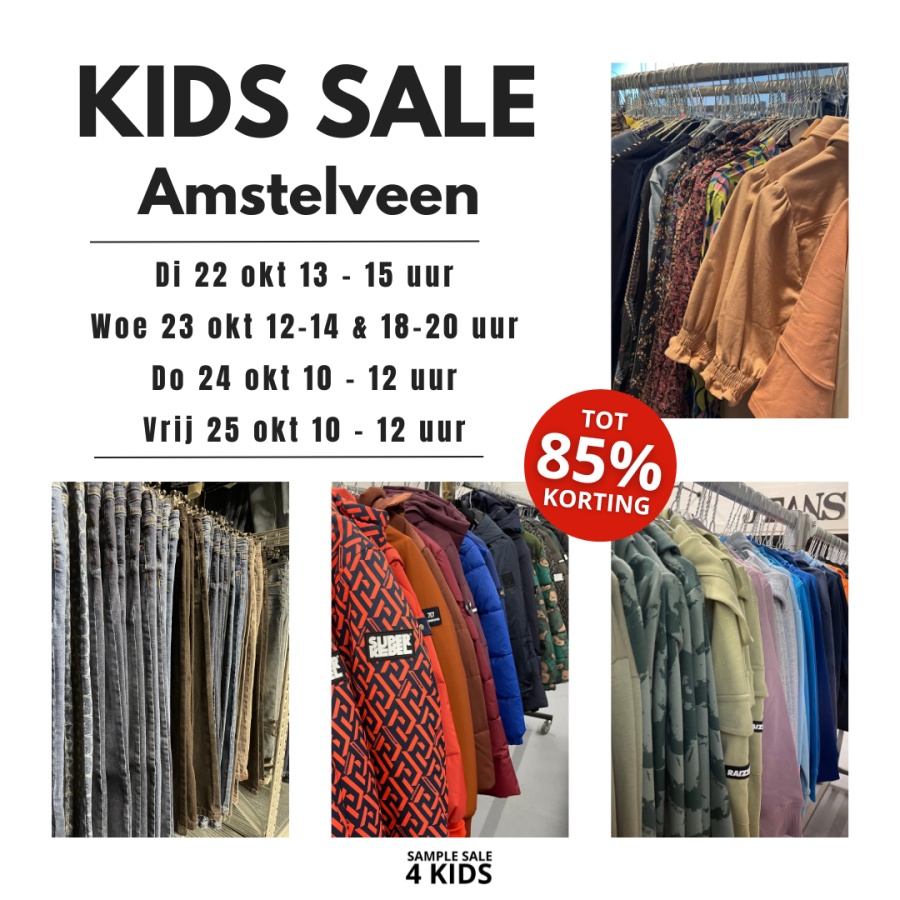 Kids Sale 22 tm 25 okt | Amstelveen