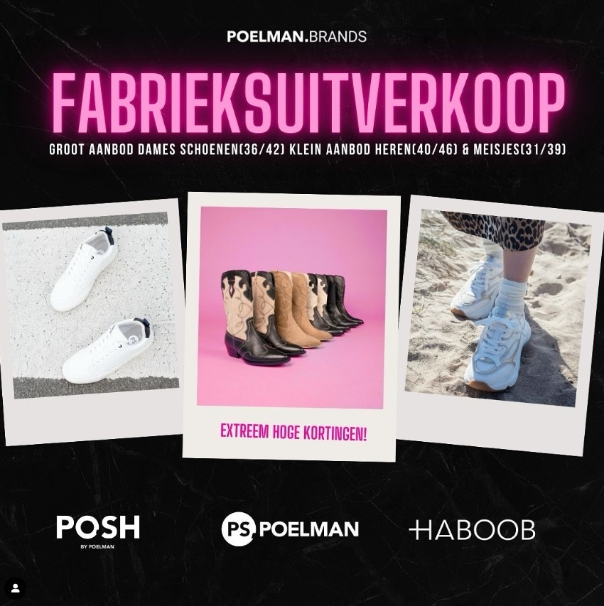 POELMANBrands achoenen Fabrieksuitverkoop najaar 2024