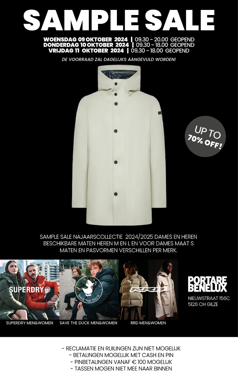 Sample Sale Superdry/ Save the Duck/ RRD - 1