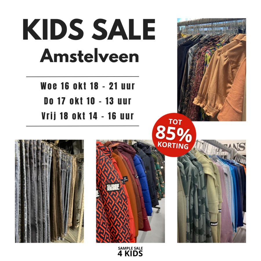 Kids Sale 16 tm 18 okt | Amstelveen