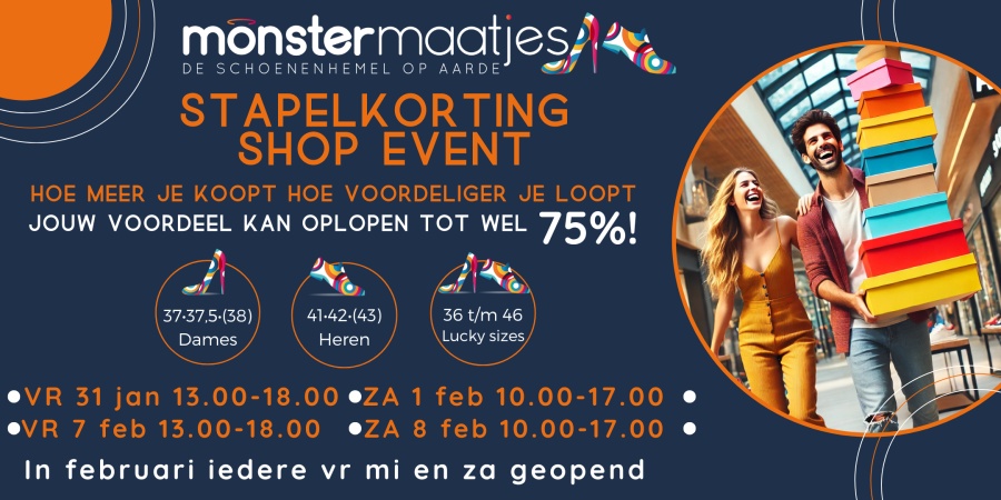 Stapelkorting shop event bij Monstermaatjes - 1