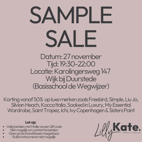 Lilly-Kate Fashion sample sale