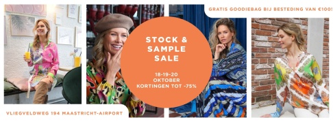 MUCHO GUSTO® stock- en sample sale